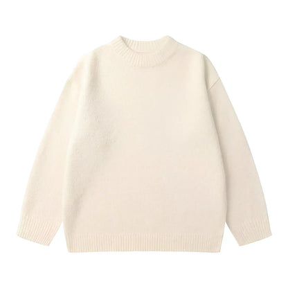 Lockerer Strickpullover Einfach Elegant