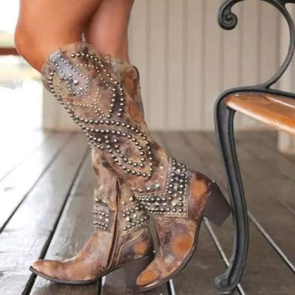 Stilvolle Stiefel Damen Hoch Absatz