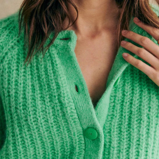 Weiche Strickcardigan Damen Warm und Bequem Alltag - IdealeKleiden