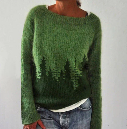 Damen Pullover Retro Stil