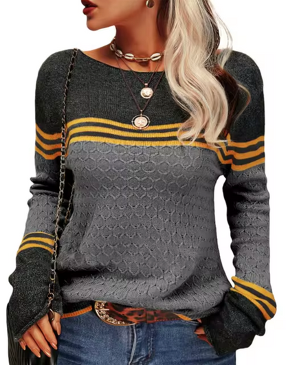 Frauen Strickpullover Slim Fit