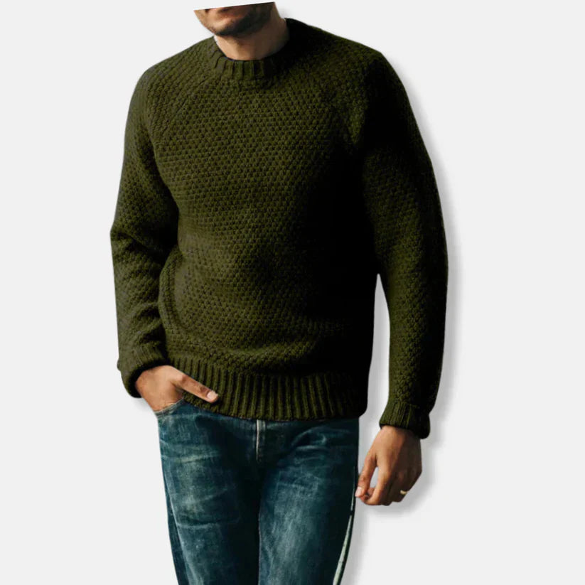 Kai - Wollpullover Bequem Rundhals