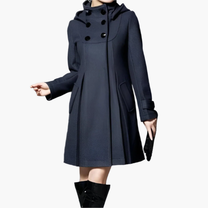 Damen Kapuzenmantel Elegant Modern Schnitt