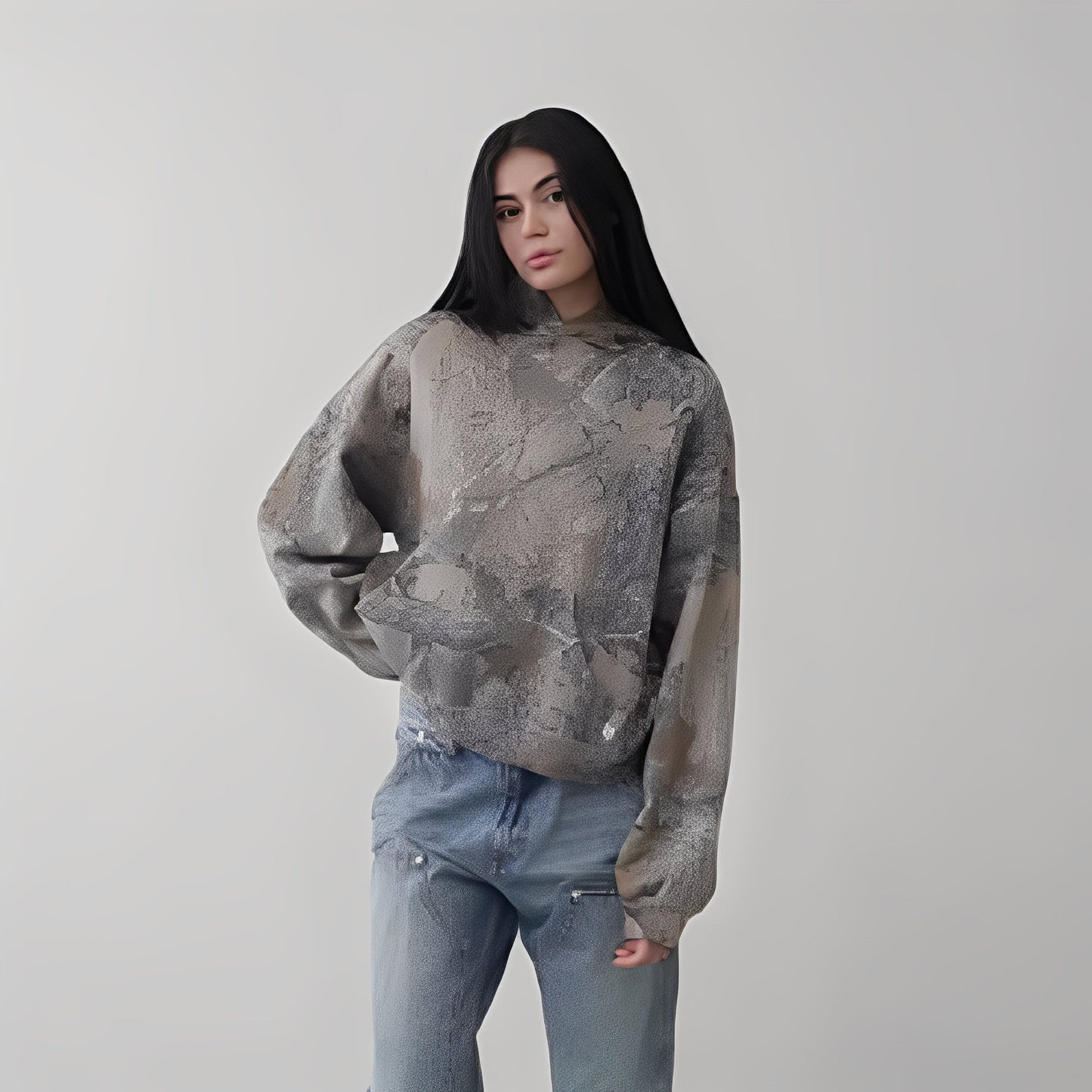 Bequemer Tarnmuster Hoodie Komfort Design - IdealeKleiden