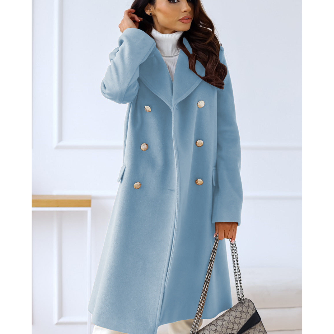 Damen Wintermantel Lang Warm Und Elegant