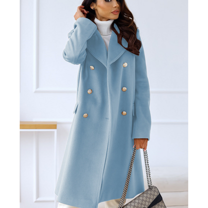 Damen Wintermantel Lang Warm Und Elegant