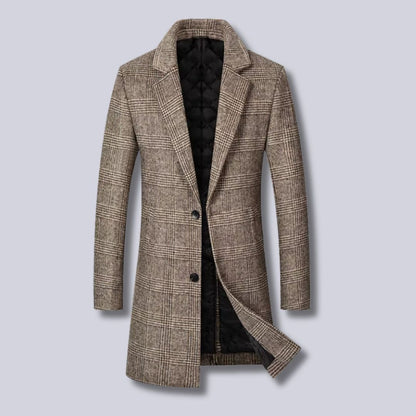 Stilvoller Karo-Trenchcoat Damen