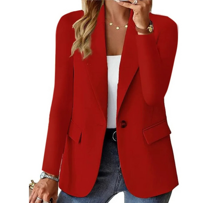 Damenschuhe nicht passend, korrigiert: Frauen Blazer Langarm Elegant Schnalle Herbst