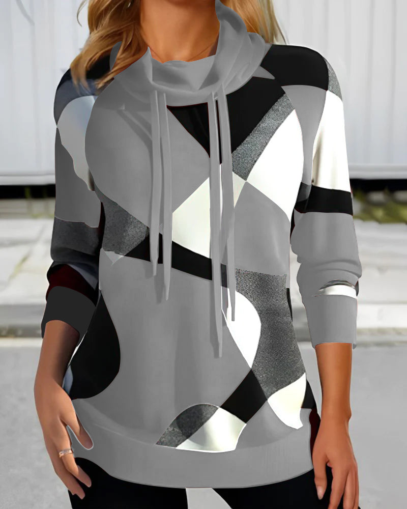 Stylish Kapuzenpullover Color Block Design