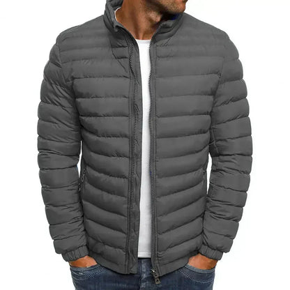 Herren Steppjacke Winter Warm Isoliert - IdealeKleiden