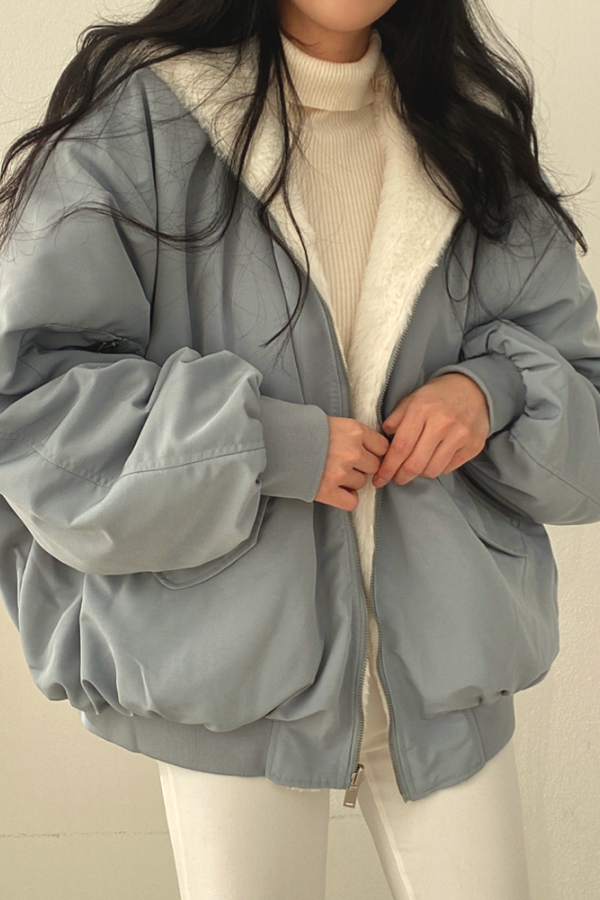Warme Winterjacke Damen Sherpa Futter