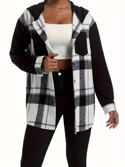 Kapuzenjacke Warm Winterlich Trendy - IdealeKleiden