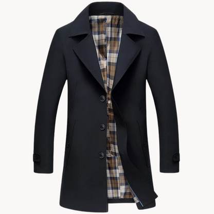 Herren Trenchcoat Robust Wasserdicht Modern Design