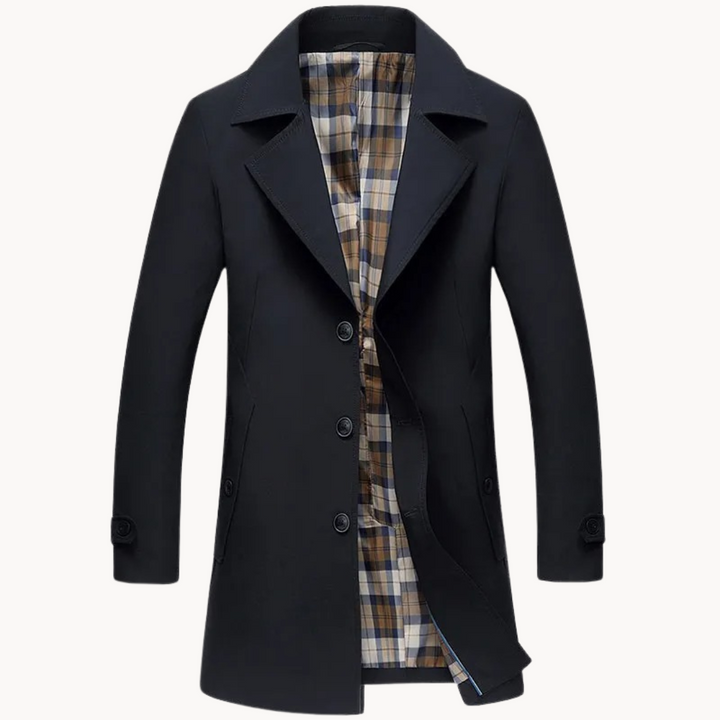 Herren Trenchcoat Robust Wasserdicht Modern Design