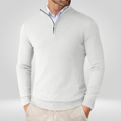 Herren Pullover Slim Fit Reißverschluss