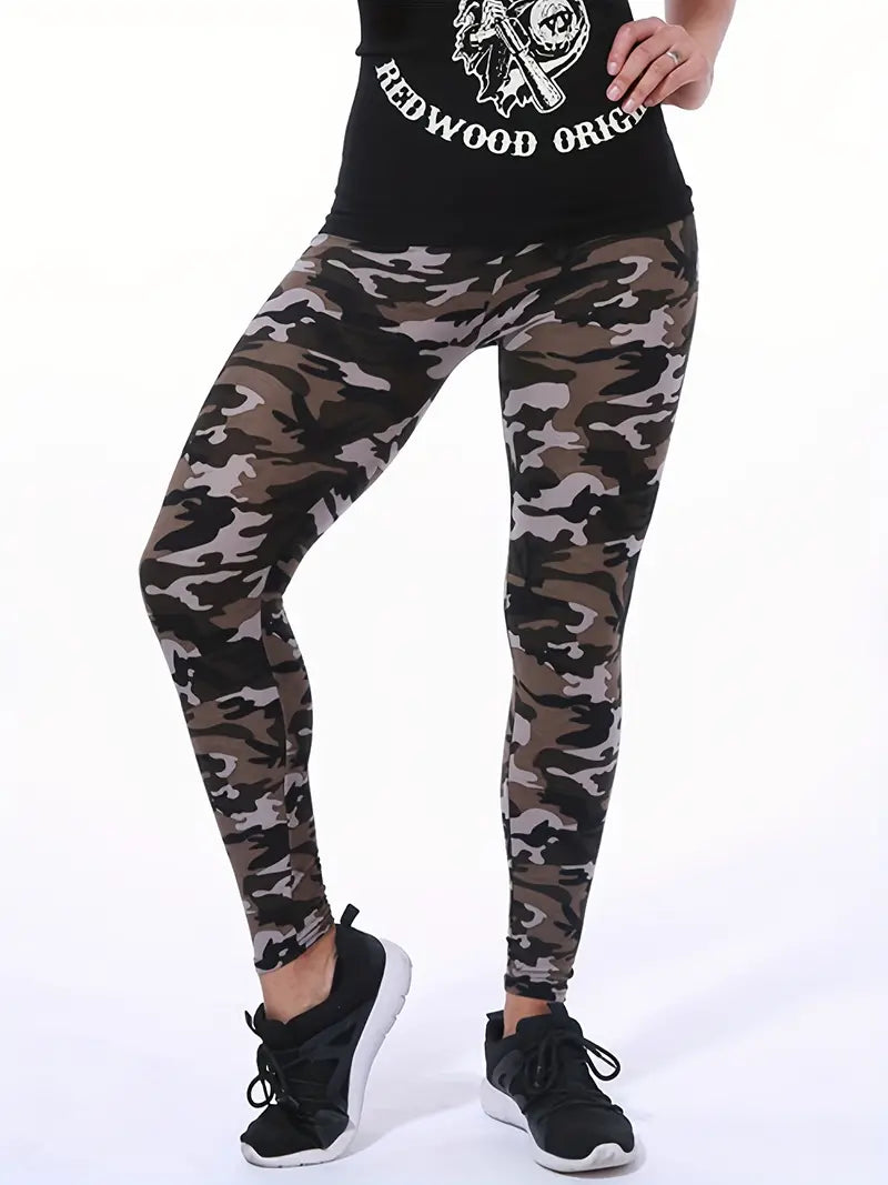 Aurora - Bequeme Camo-Hose Hochtailliert