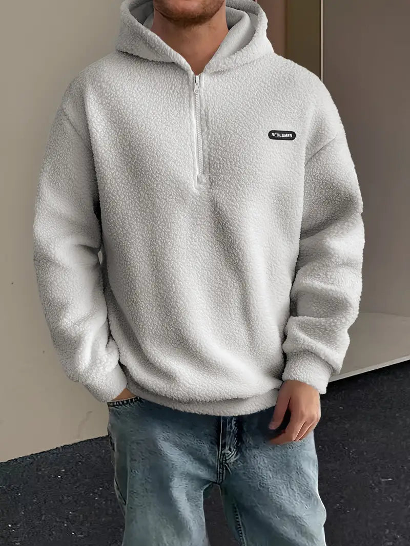 Weicher Kapuzenpullover Herren Flauschig Kuschelig