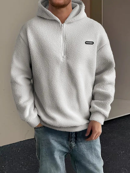 Weicher Kapuzenpullover Herren Flauschig Kuschelig