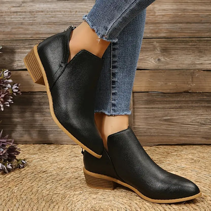Stilvolle Kleiden | V-Ausschnitt Elegante Stiefel für Damen - IdealeKleiden