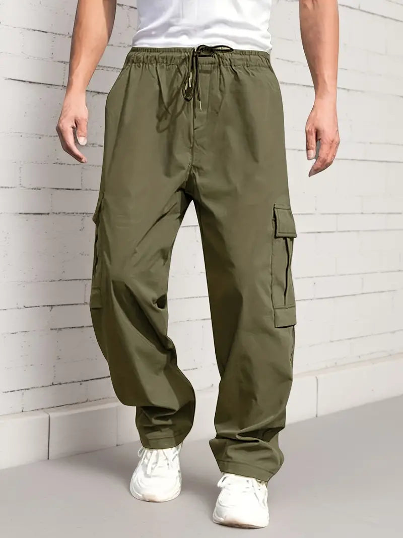 Herren Cargohose Bequem Frühjahr