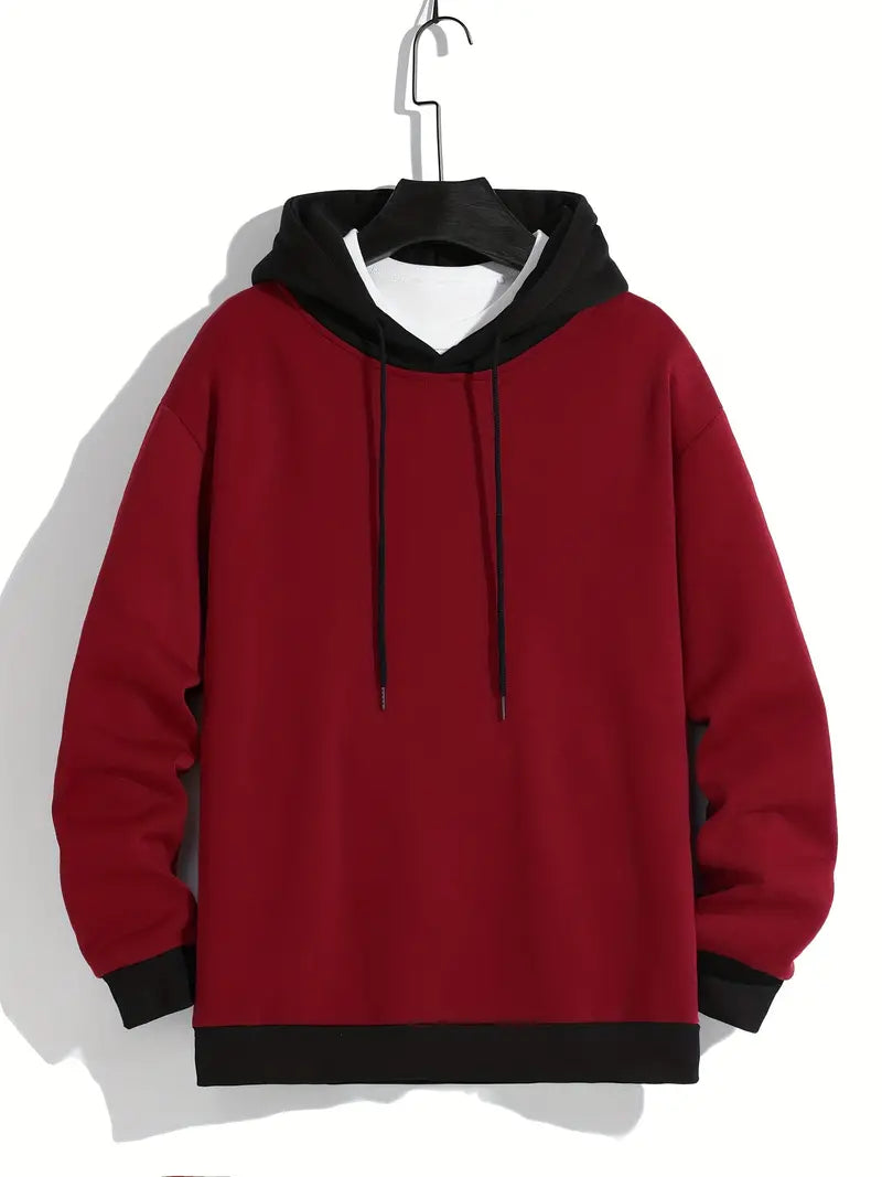 Retro Hoodie Farbblock Style