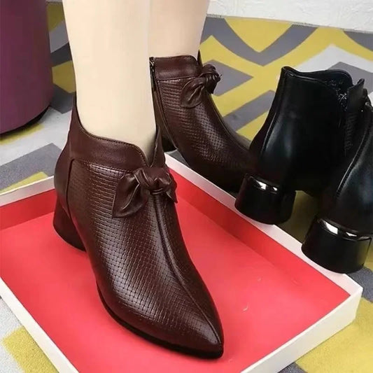 Damen Stiefel Hoch Hacken Elegance - IdealeKleiden