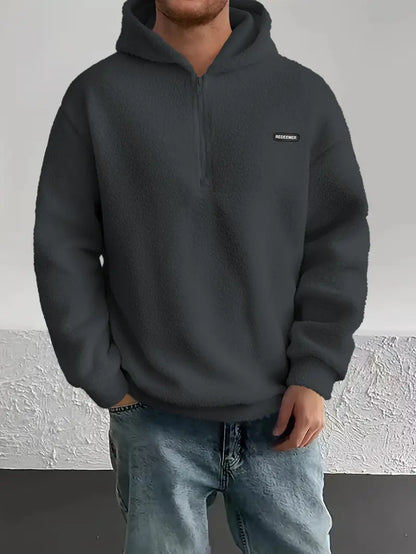 Weicher Kapuzenpullover Herren Flauschig Kuschelig