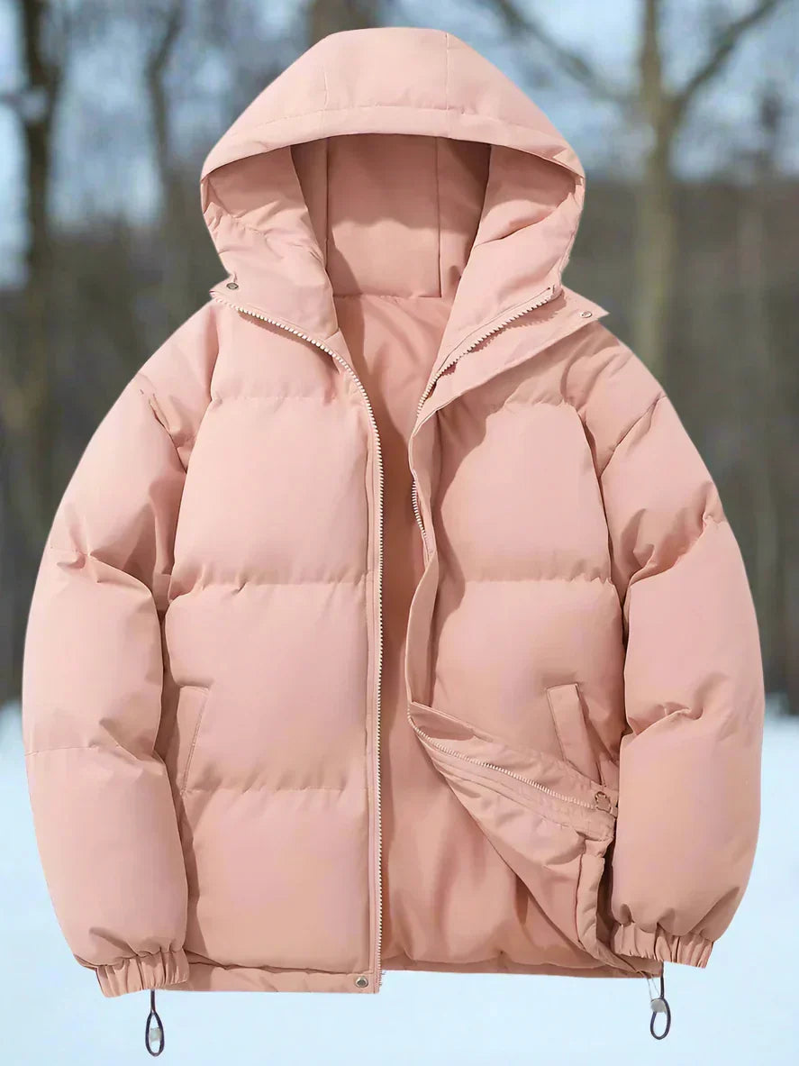 Warme Daunenjacke Isoliert Gesteppt mit Kapuze
