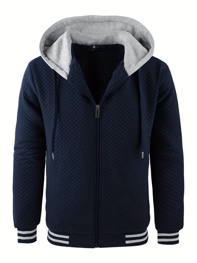 Herren Thermo Pullover Fleece Kapuze Warm - IdealeKleiden