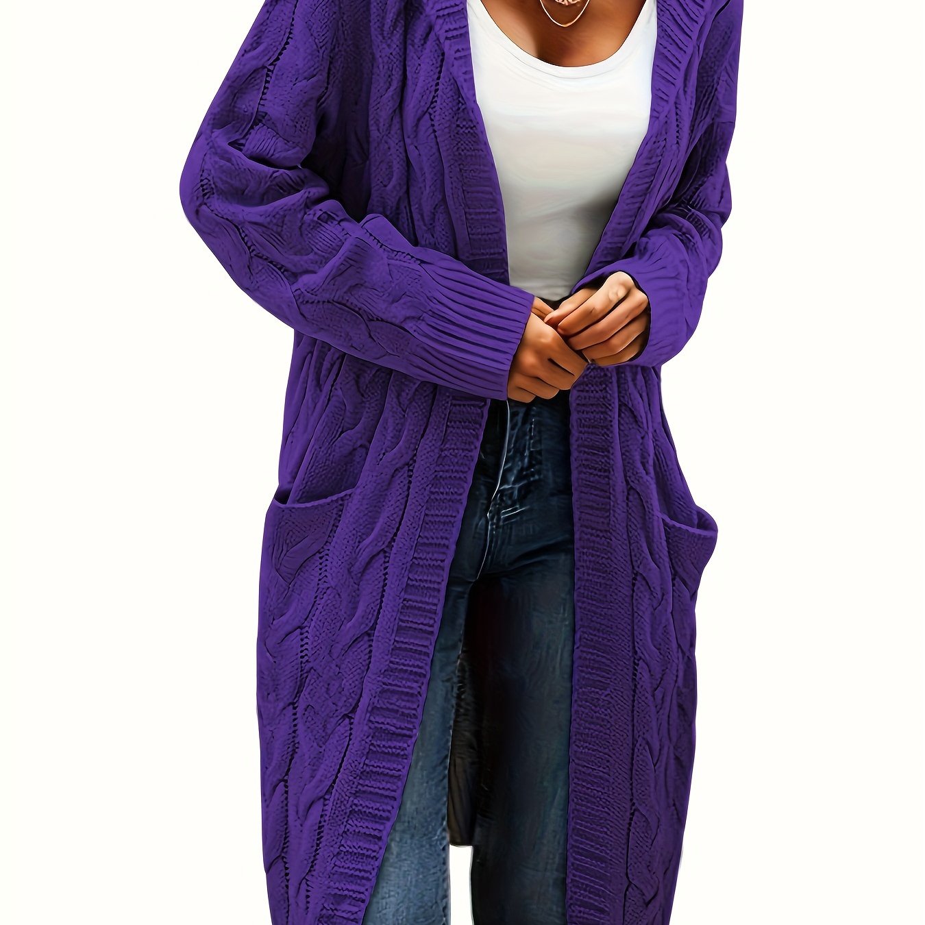 Kapuzenjacke Damen Lang Elegant