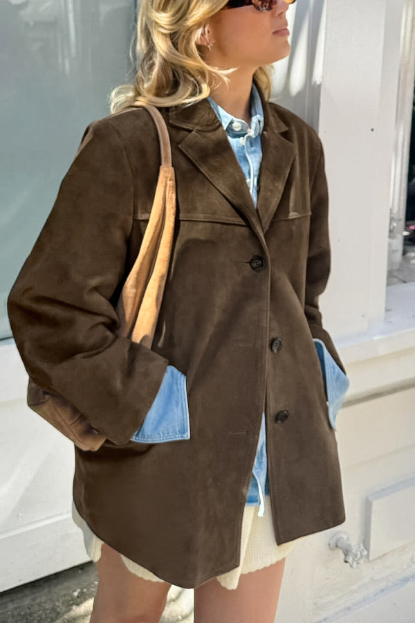 Stilvolle Lederjacke Retro Design