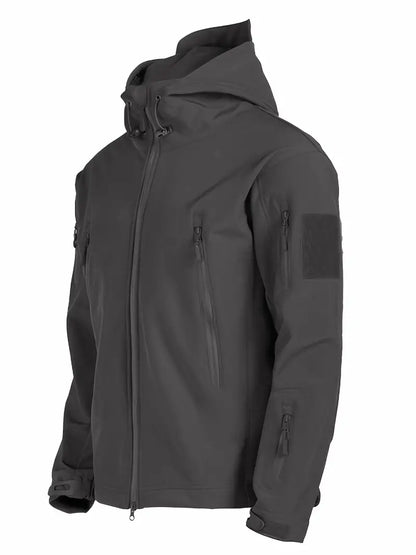 Herren Windjacke Fleece Gefüttert Warm
