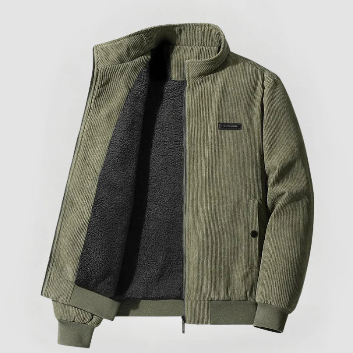Herren Jacke Cord Warm Fleece Innenfutter - IdealeKleiden
