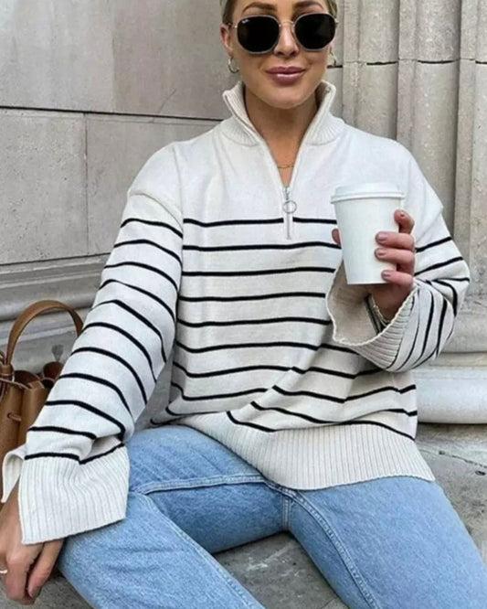 Stylische Herren Pullover 1/4 Reißverschluss - IdealeKleiden