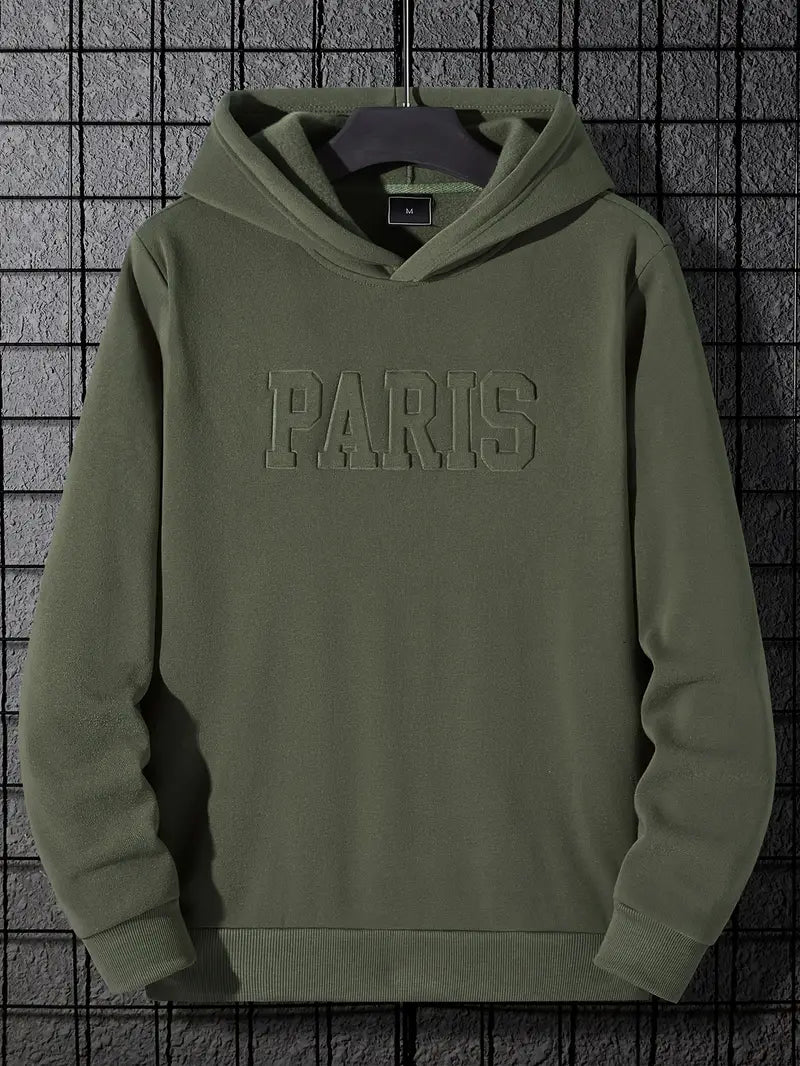 Stylisher Kapuzenpullover Herren Paris-Design - IdealeKleiden