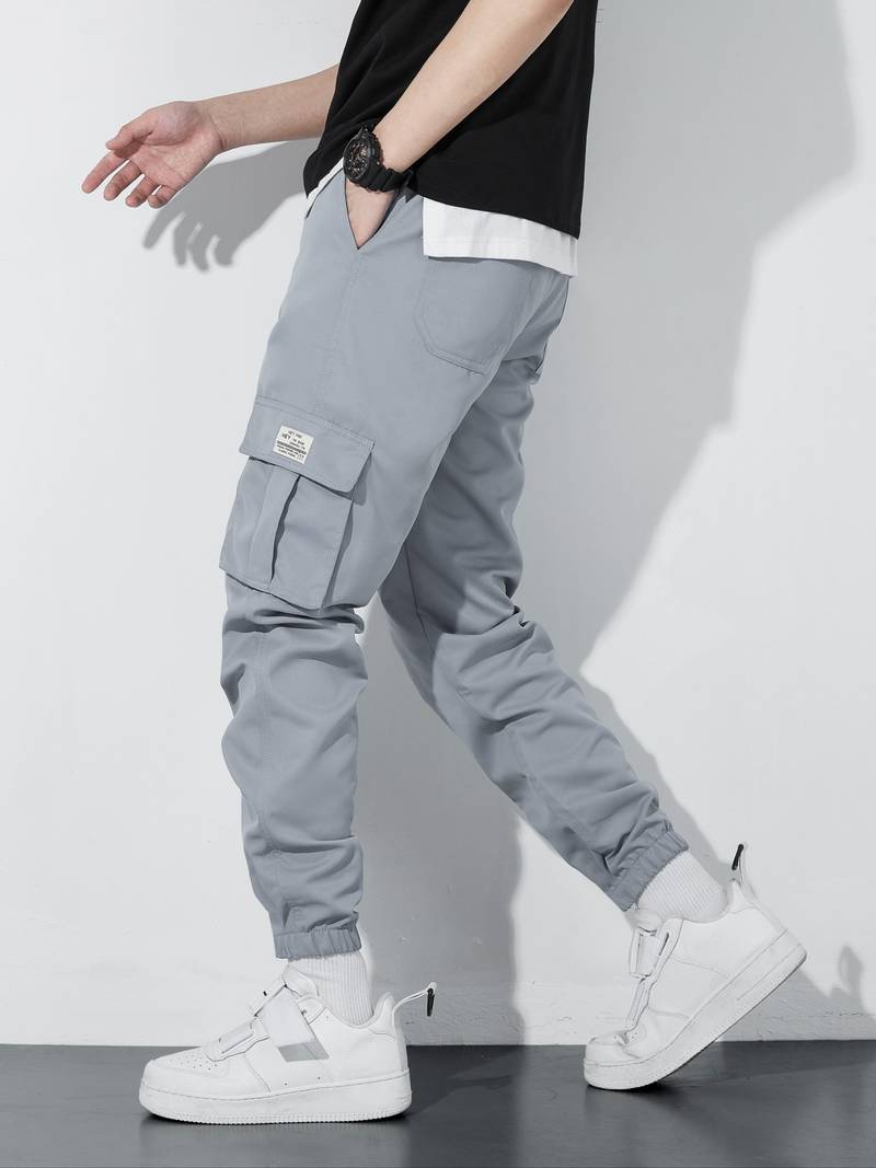 Herren Cargo Hose Bequem Vielfach Taschen