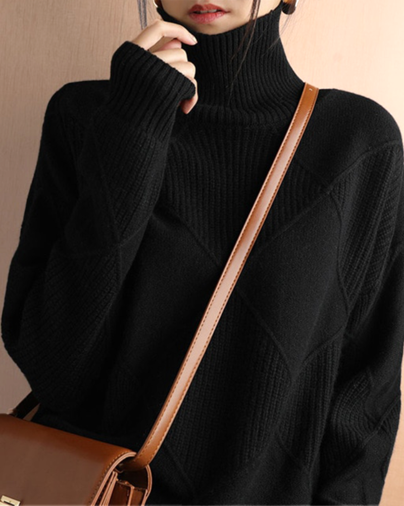 Weiche Turtleneck Sweater Damen