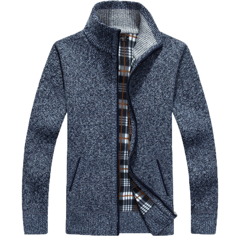 Herren Strickjacke Full-Zip Modern Style