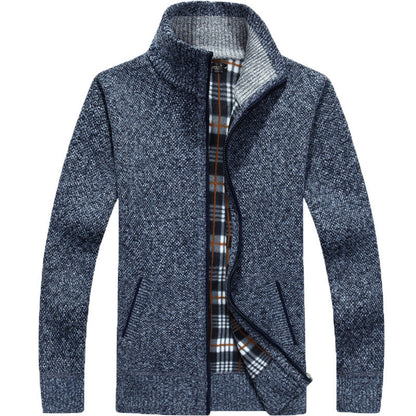 Herren Strickjacke Full-Zip Modern Style