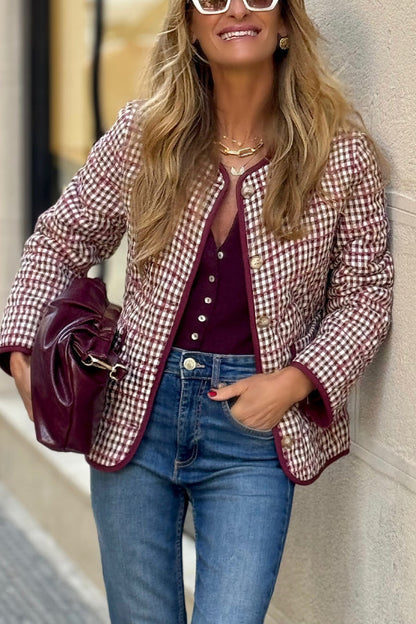Warme Gequiltete Winterjacke