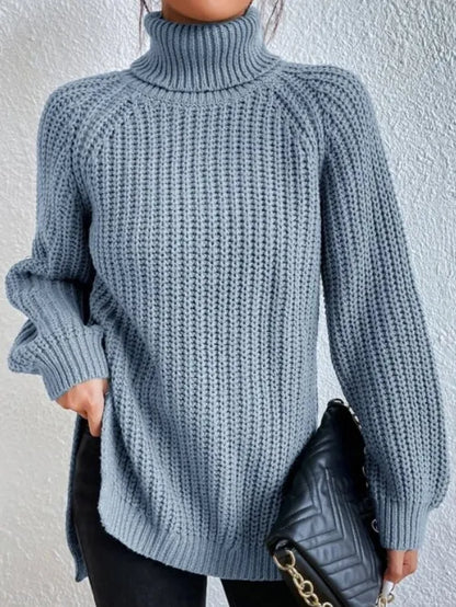 Weicher Frauen Rollkragen Pullover Modern