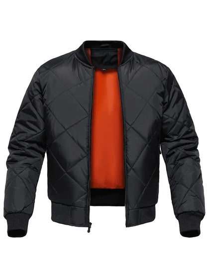 Herren Steppjacke Warm Reißverschluss