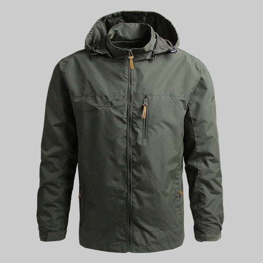 Wasser- und Winddichte Herren Outdoorjacke Regenjacke - IdealeKleiden