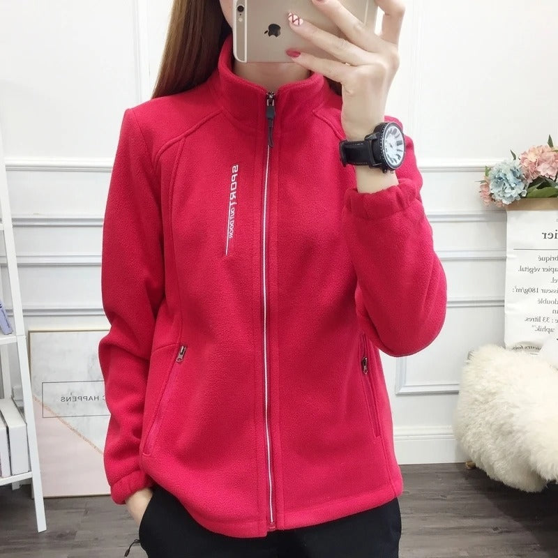 Frauen Fleecejacke Warm Wintermantel - IdealeKleiden