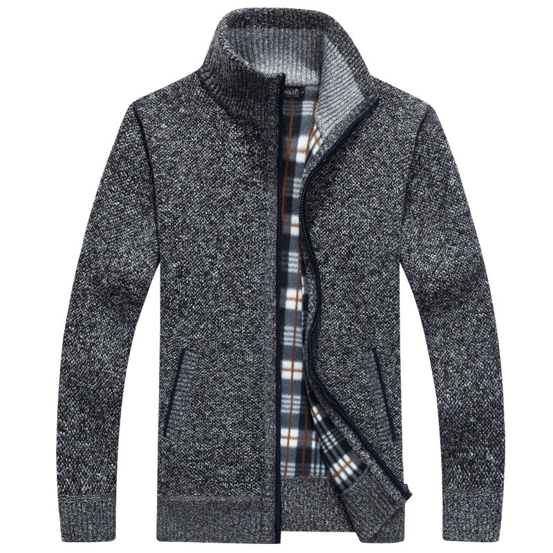 Herren Strickjacke Full-Zip Modern Style