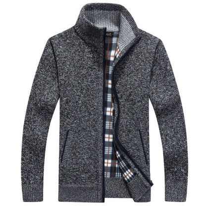 Herren Strickjacke Full-Zip Modern Style