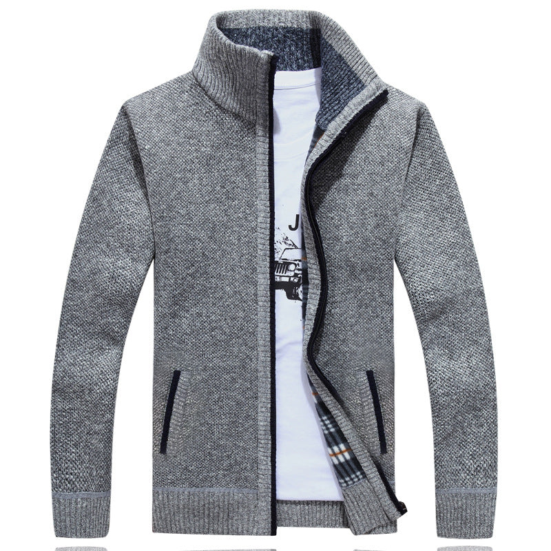 Herren Strickjacke Full-Zip Modern Style