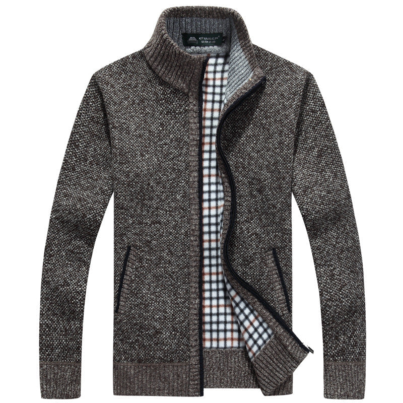 Herren Strickjacke Full-Zip Modern Style