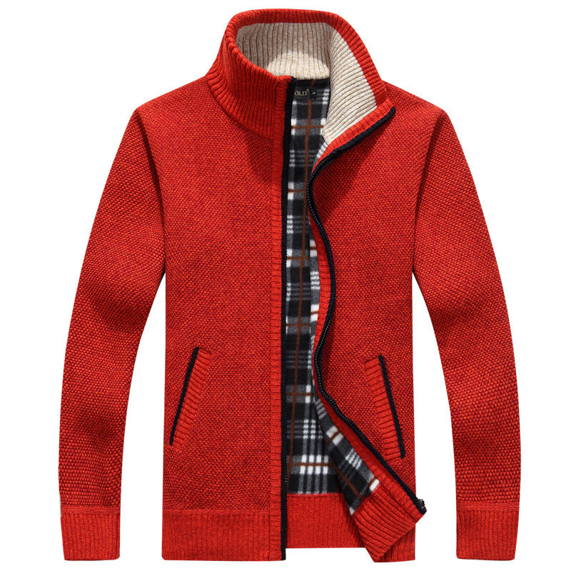 Herren Strickjacke Full-Zip Modern Style