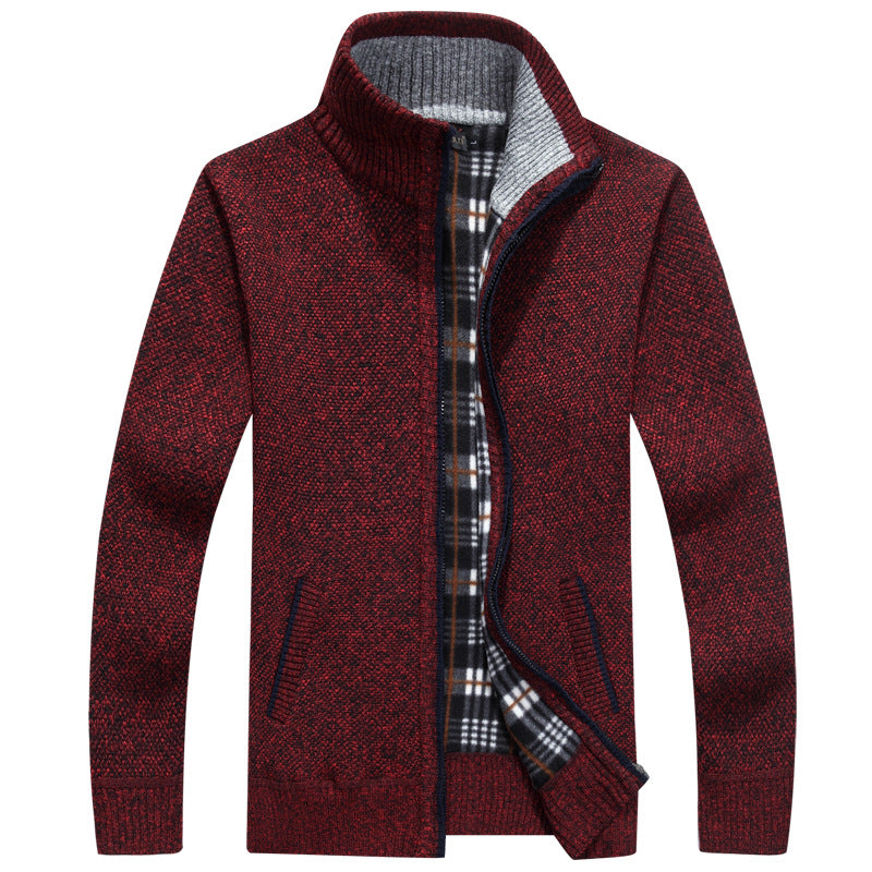 Herren Strickjacke Full-Zip Modern Style